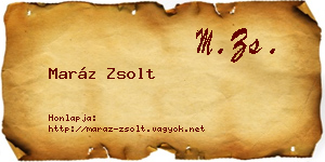 Maráz Zsolt névjegykártya