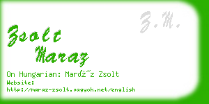 zsolt maraz business card